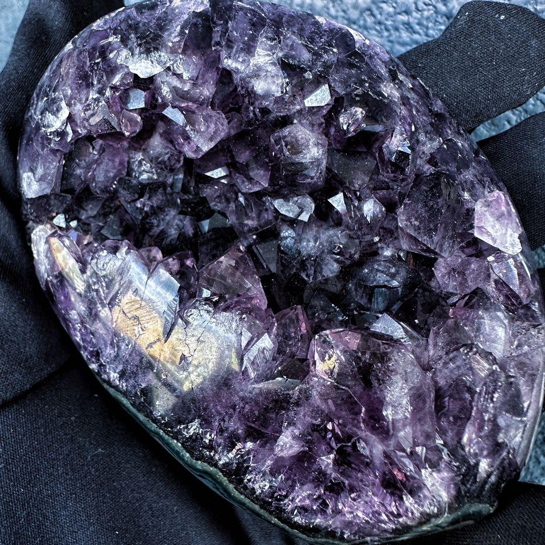 濃紫の煌めき☆瑪瑙☆&アメジストミニドーム&アイリスクォーツ浄化セットA1184