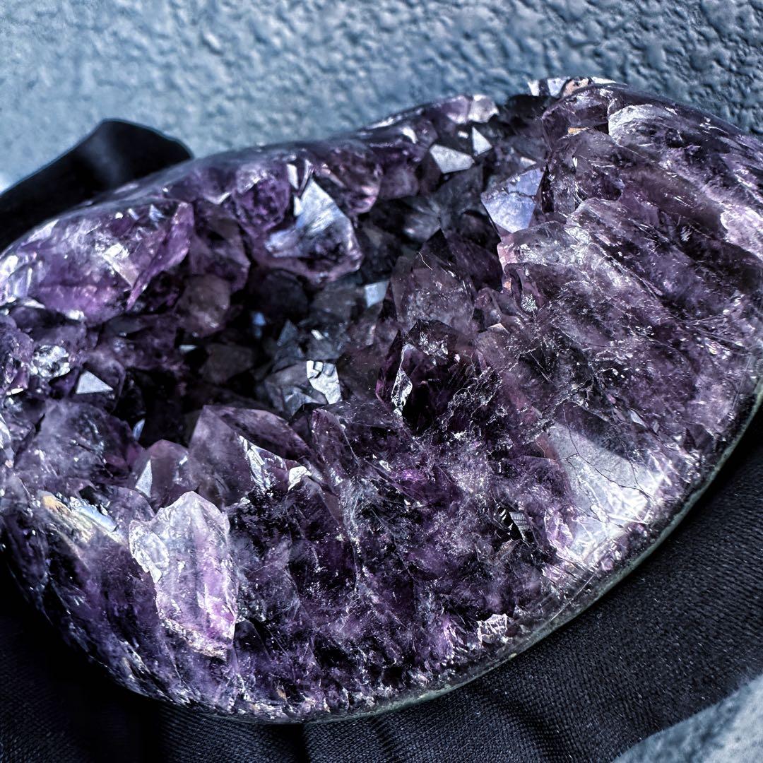 濃紫の煌めき☆瑪瑙☆&アメジストミニドーム&アイリスクォーツ浄化セットA1184