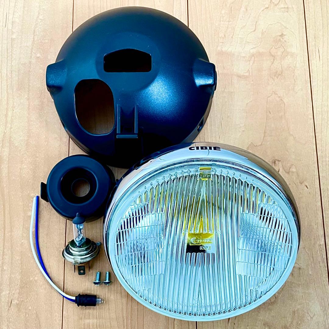 極美品 シビエ 凹み ヘッドライト 当時物 CIBIE