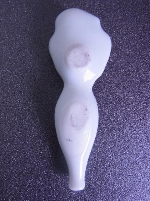 珍品！　裸婦　煙管　キセル　白磁　磁器　パイプ　喫煙具　遊郭　美人　古美術　昭和