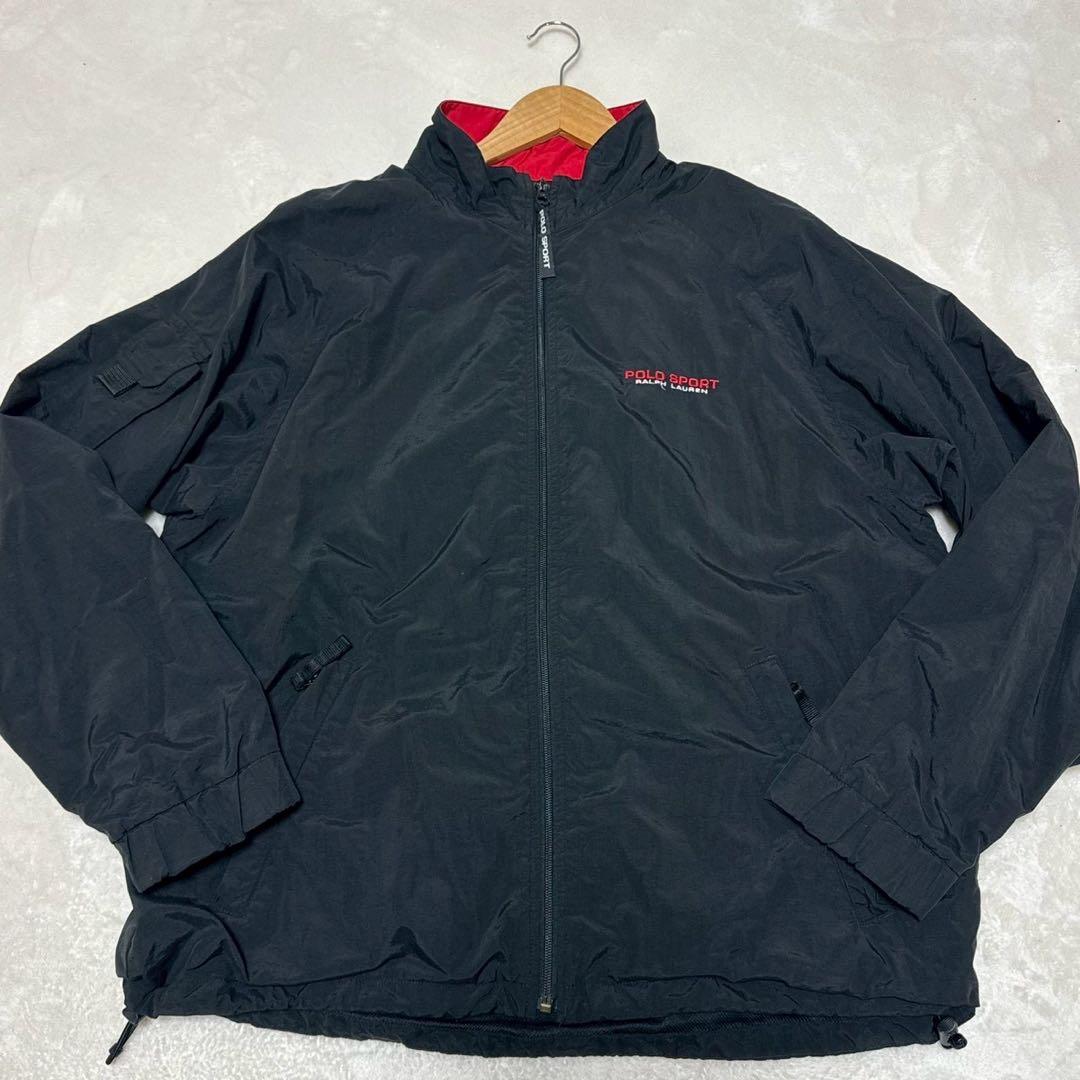 良品✨ ポロスポーツラルフローレン　ナイロンジャケット　90s　ブラック　L