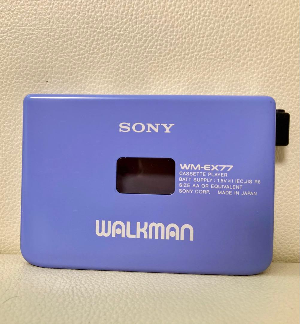 SONY WM-EX77 WALKMAN パープル　紫　動作品　ジャンク扱い