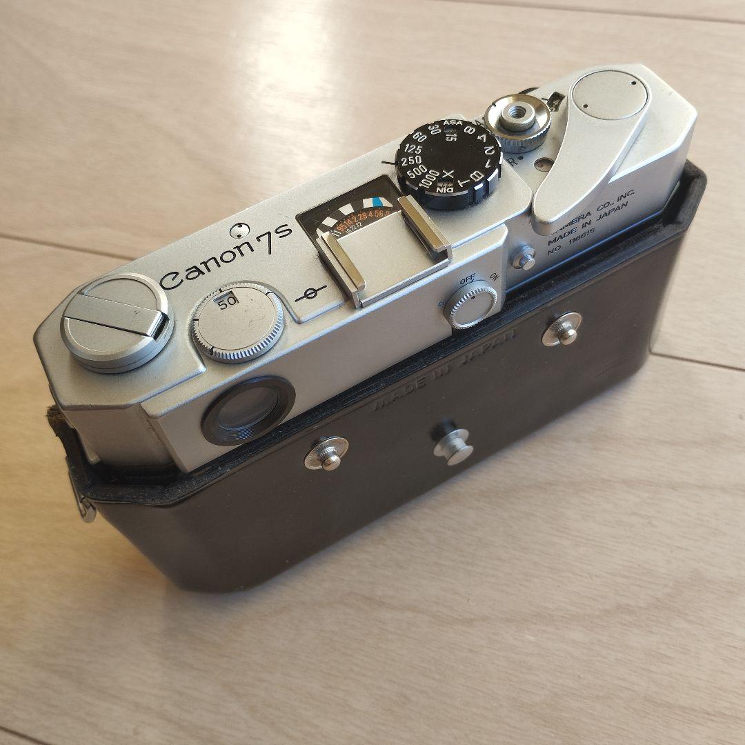 【美品】キヤノン　7S　CANON 7S　純正本革速写ケース付き