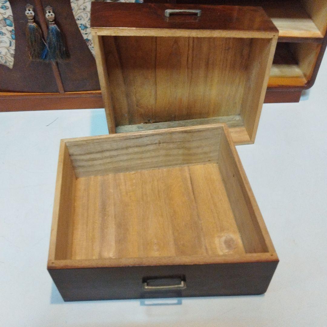 100年前　茶箪笥　飾り棚　サイドボード　桐家具　手作り　大正　昭和　民芸家具
