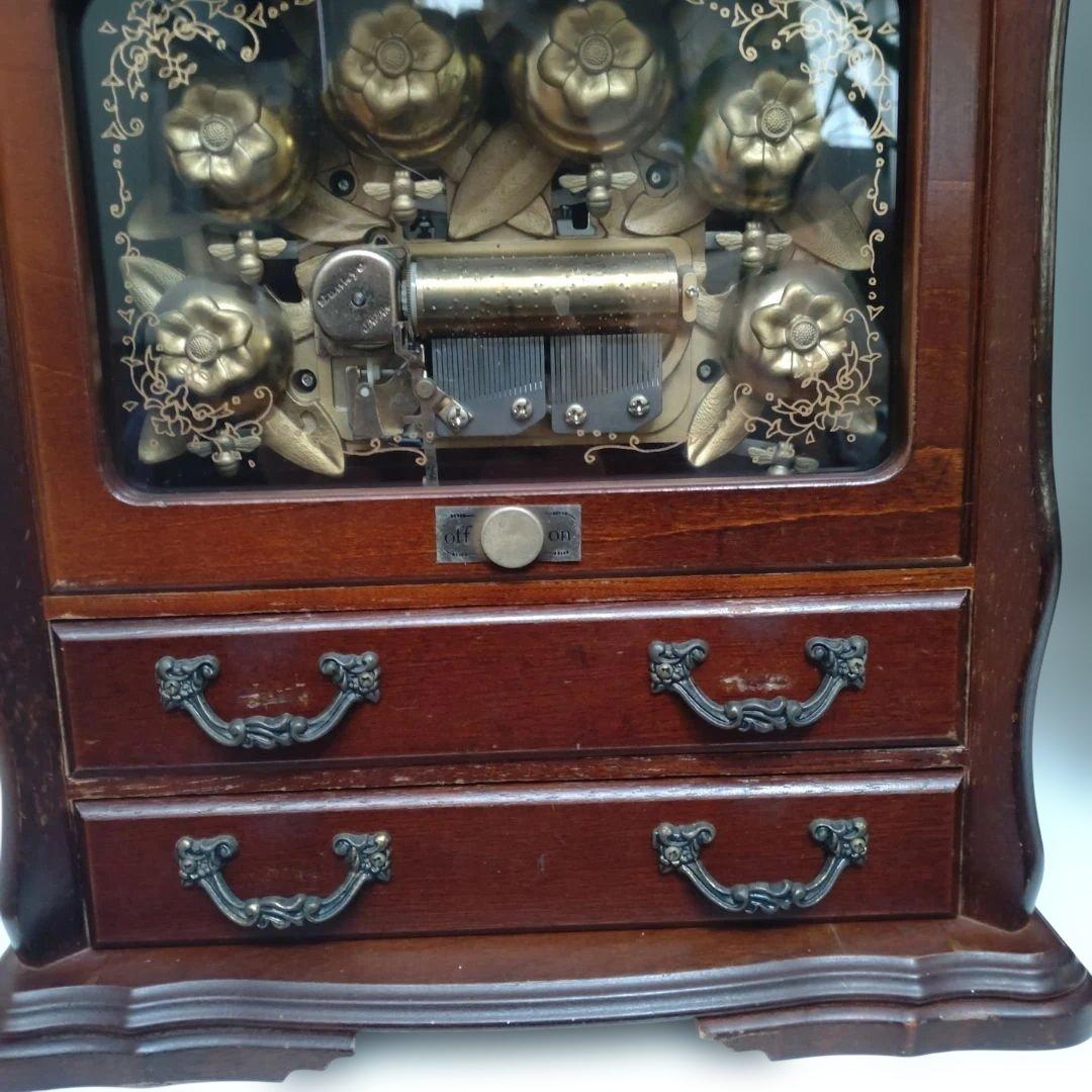 Sankyo オルゴールジュエリーボックス　美しき青きドナウ　アンティーク