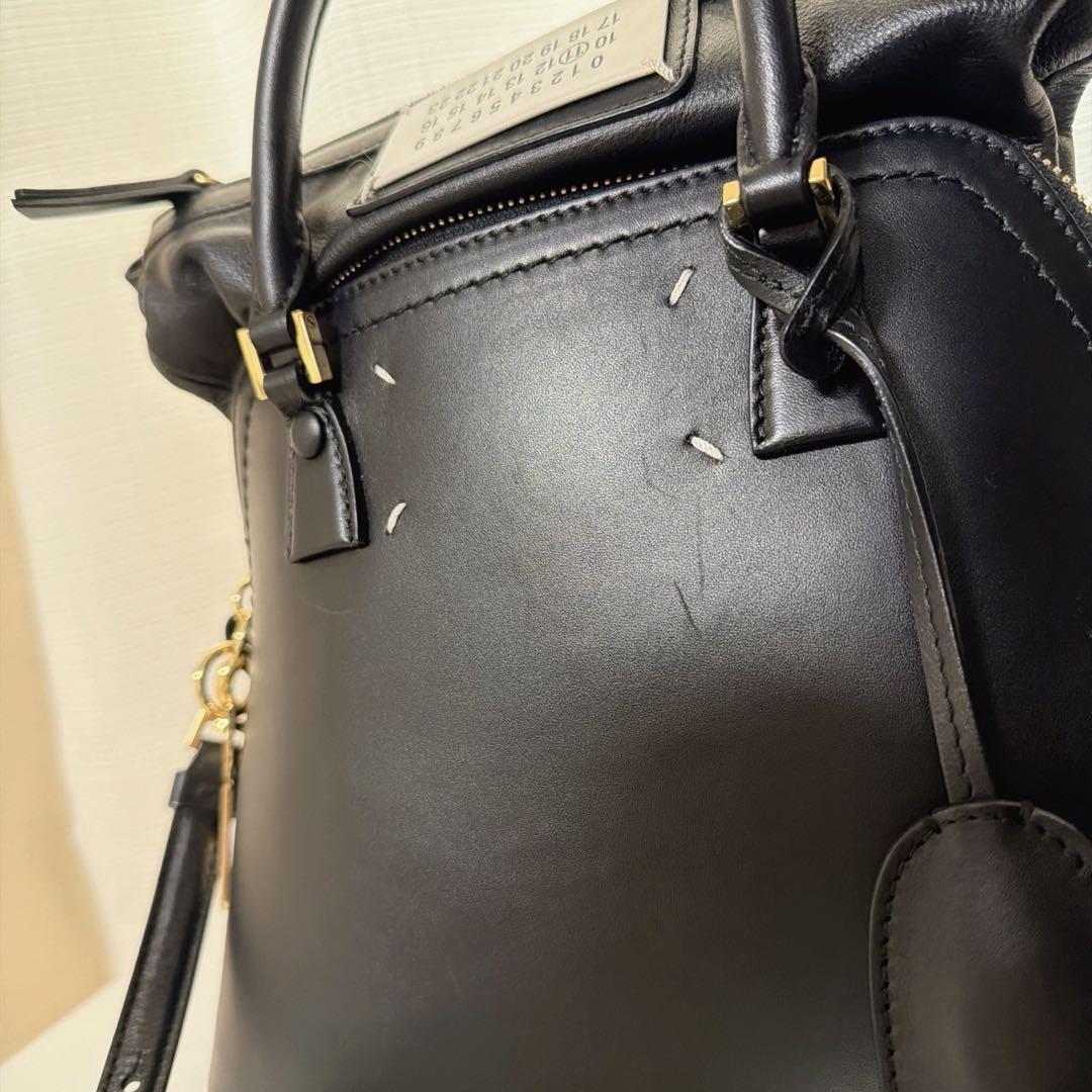 メゾンマルジェラ　5AC ミニ　ショルダーバッグ オールレザー ゴールド