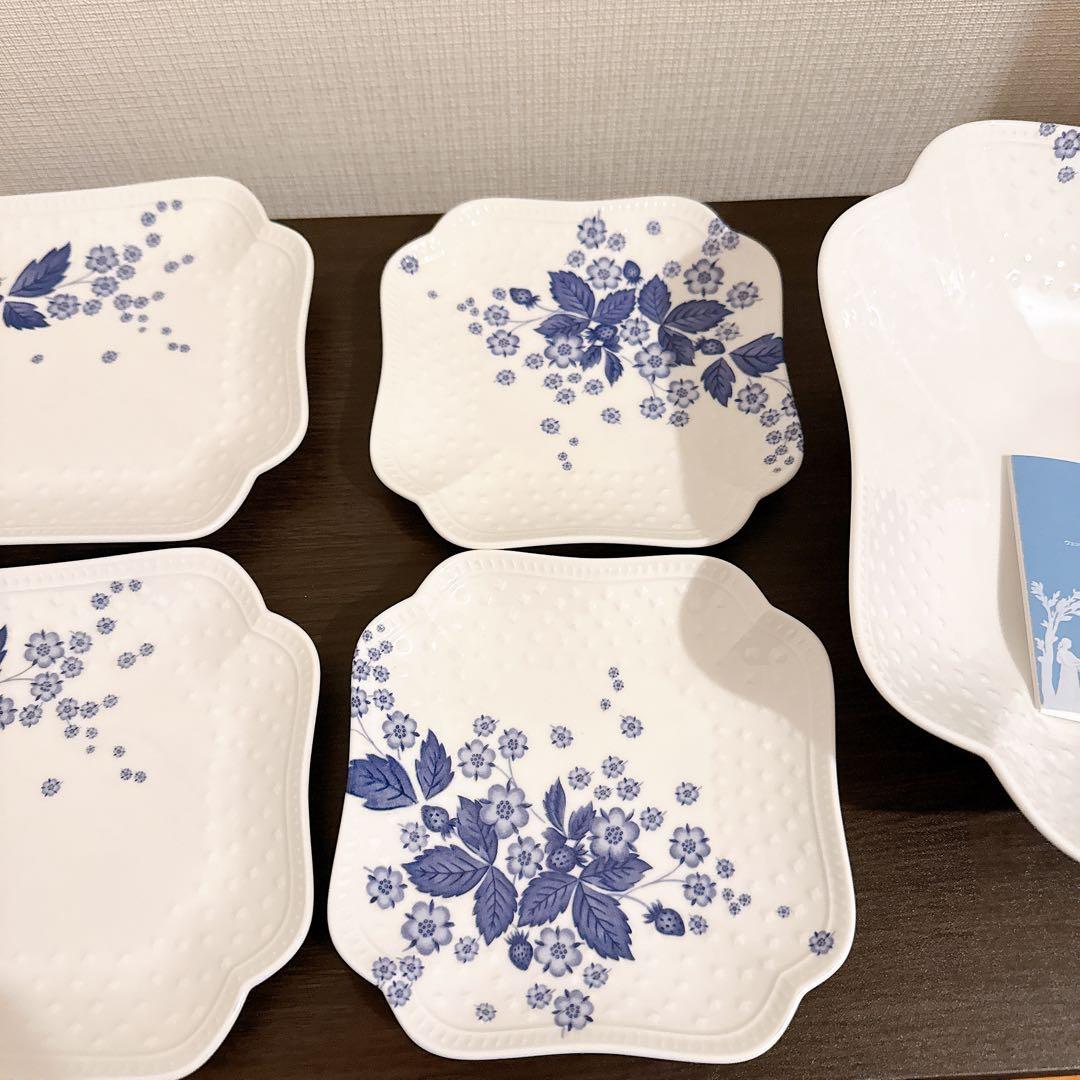 ウェッジウッド　ストロベリーブルーム　インディゴ　セット