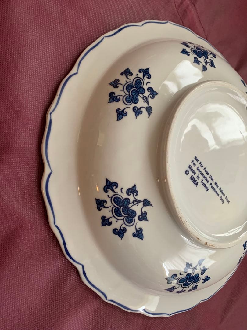 メトロポリタン美術館　直径36cm 飾り皿　大皿 トルコ製　MMA