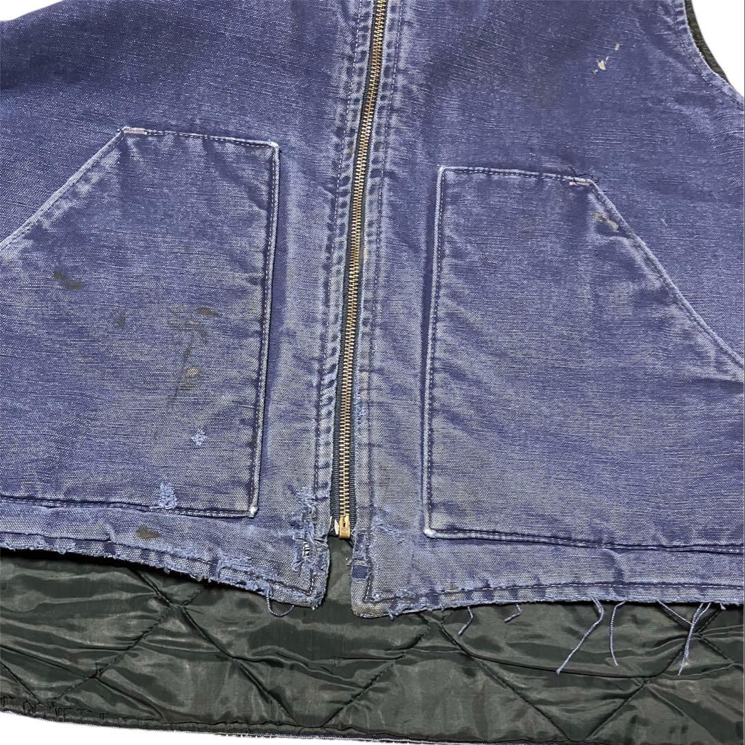 トップス Carhartt duck vest XL navy