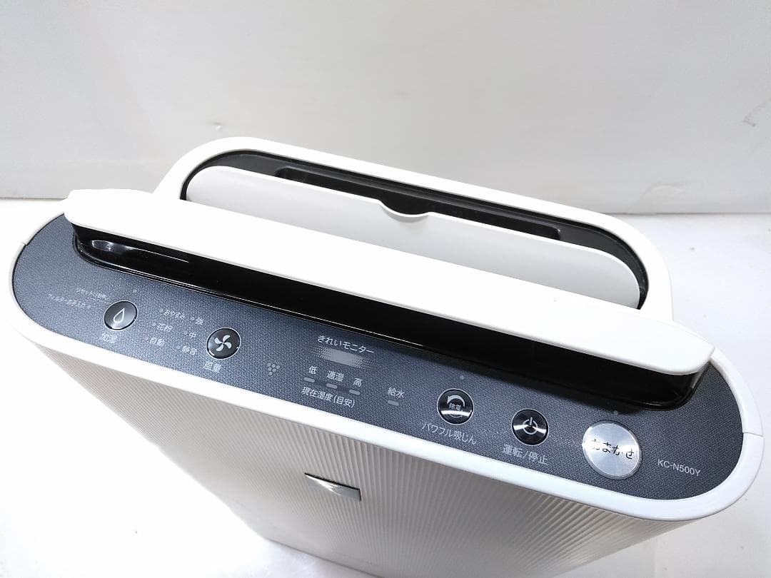 SHARP 加湿空気清浄機 KC-N500Y-W プラズマクラスター 21年製△