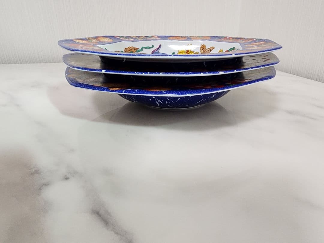 HERMESエルメスの八角形皿ピエールドリアン エドクシダン３枚セット