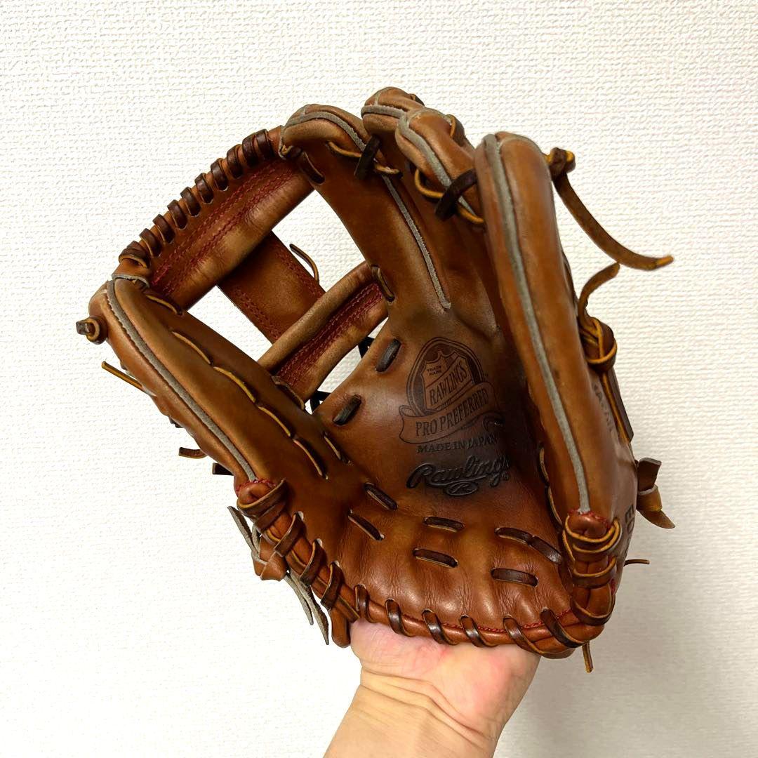 595 ローリングス 最高級 プロプリファード 型抜群 硬式 内野手用グローブ
