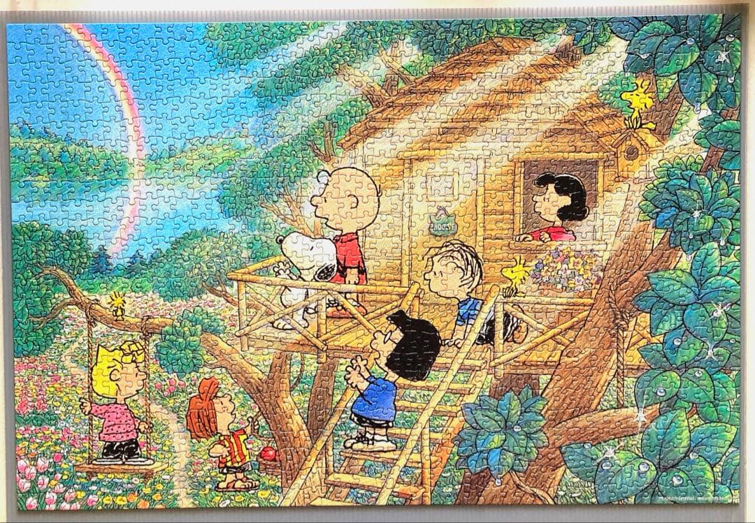 スヌーピー ピーナッツ 1000ピース ジグソーパズル　虹をながめて