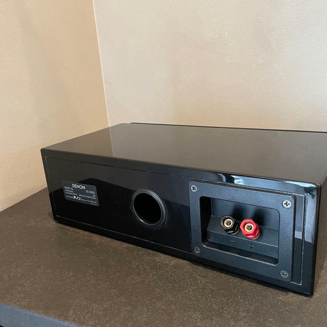【DENON】センタースピーカー+ブックシェルフスピーカー ペア ピアノブラック