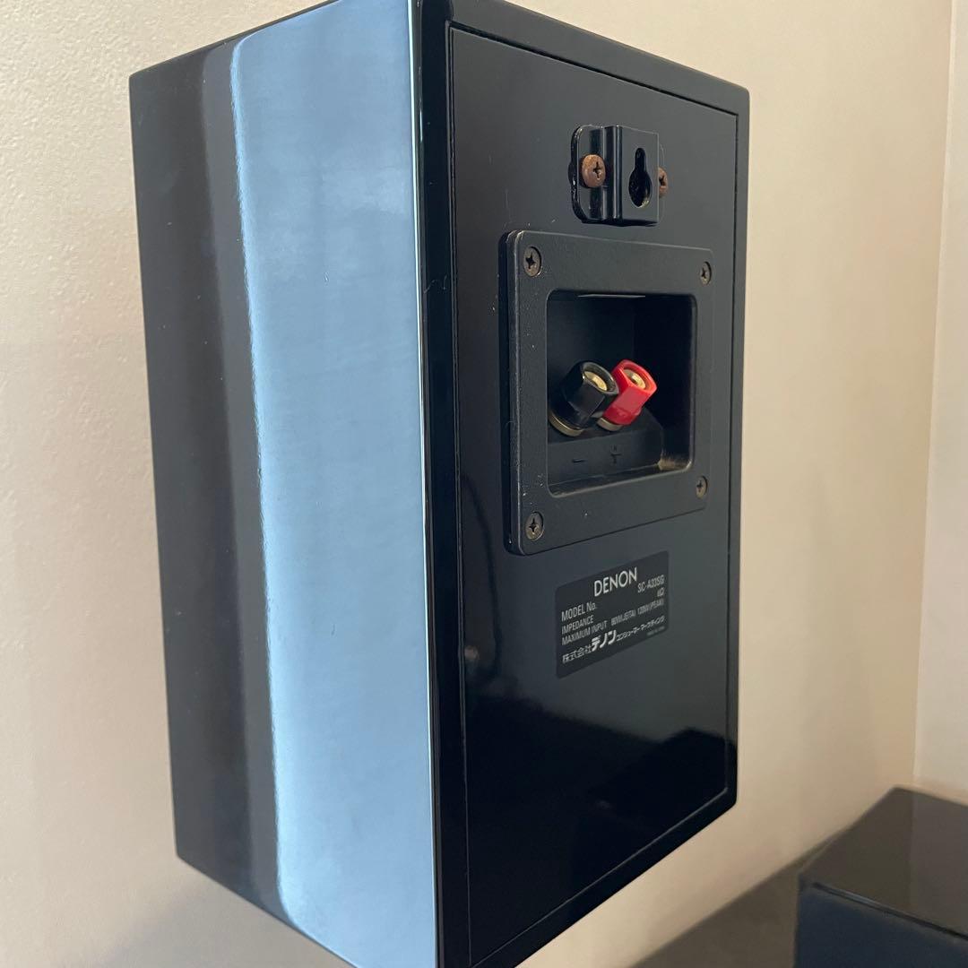 【DENON】センタースピーカー+ブックシェルフスピーカー ペア ピアノブラック