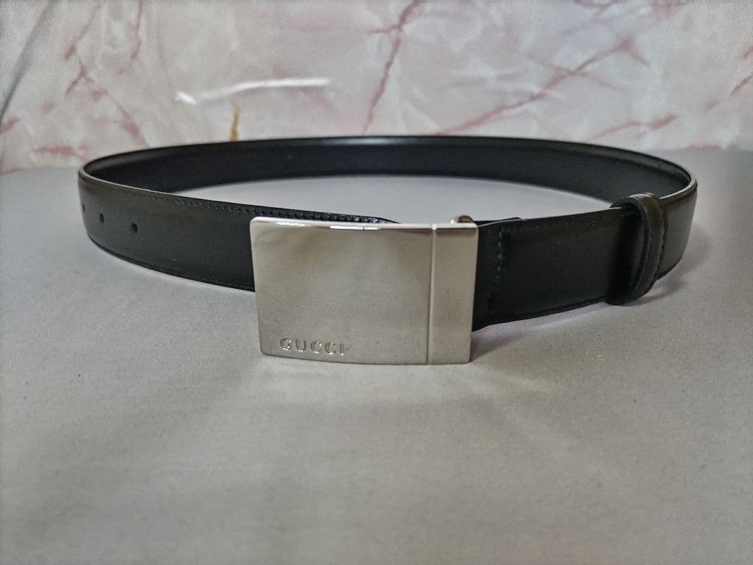 GUCCI グッチ Ladys ブラック レザーベルト