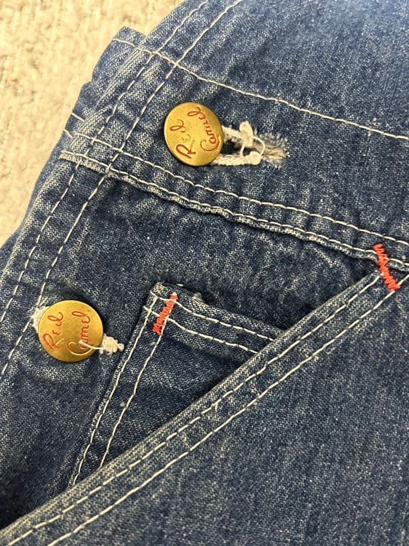 50s60s RED CAMEL オーバーオール 濃紺 USA製 ヴィンテージ