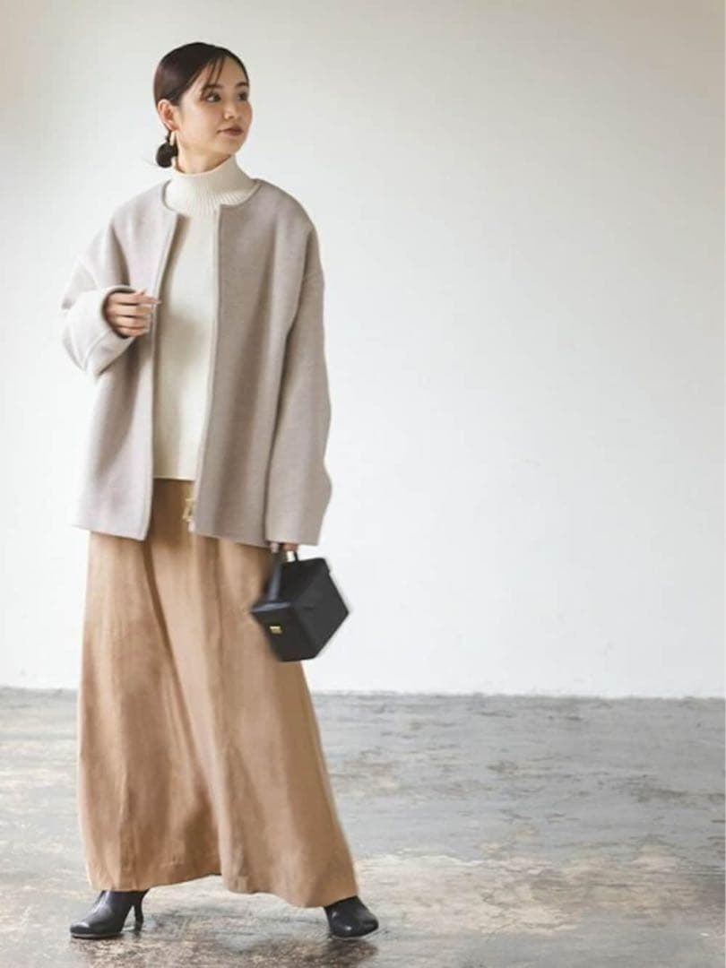 ✨美品✨大人気 ノーブル MTRカラーレスジップショートコート 近年モデル 38