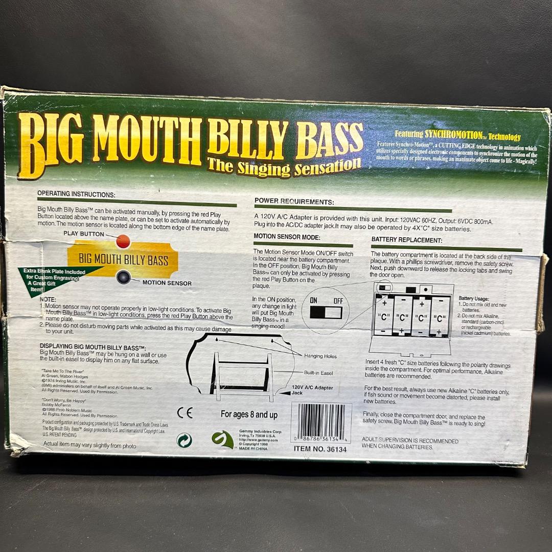 ♡Fc右1002 未使用保管品 ビッグマウスビリーバス 歌って踊る 置物