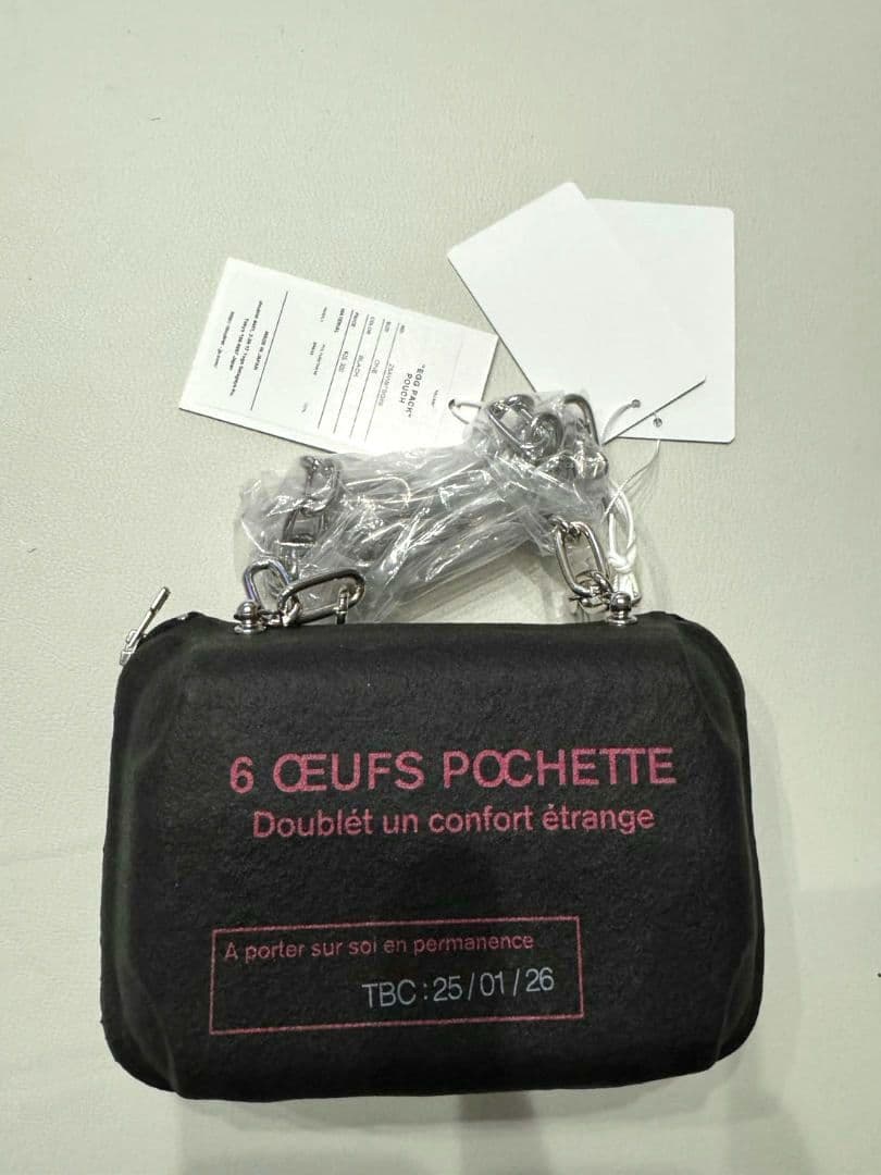 【未使用】doublet（ダブレット）EGG PACK POUCH（BLACK）