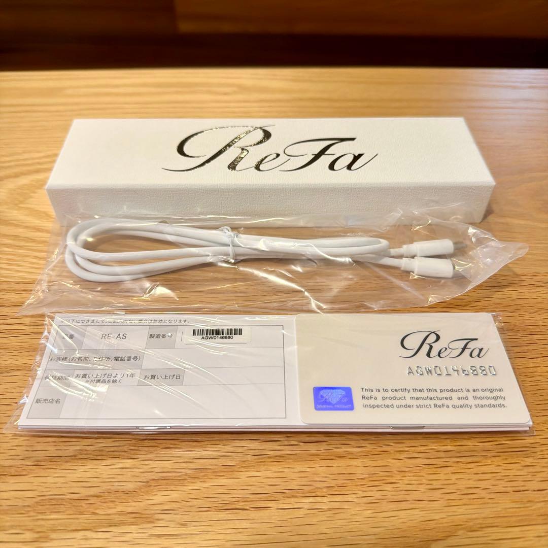 【新品未使用】リファ フィンガーアイロン ST ホワイト（付属品完備・正規品）