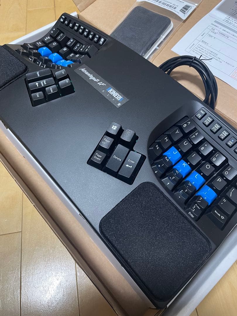 KINESIS Advantage2 KB600LFQ US配列静音赤軸