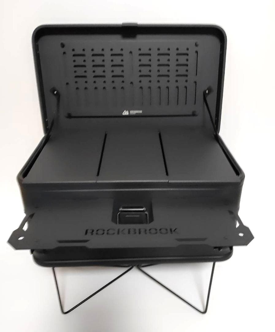 新品送料込み　 アルミコンテナ　30L　フルカスタム　ブラックカラー　キャンプ