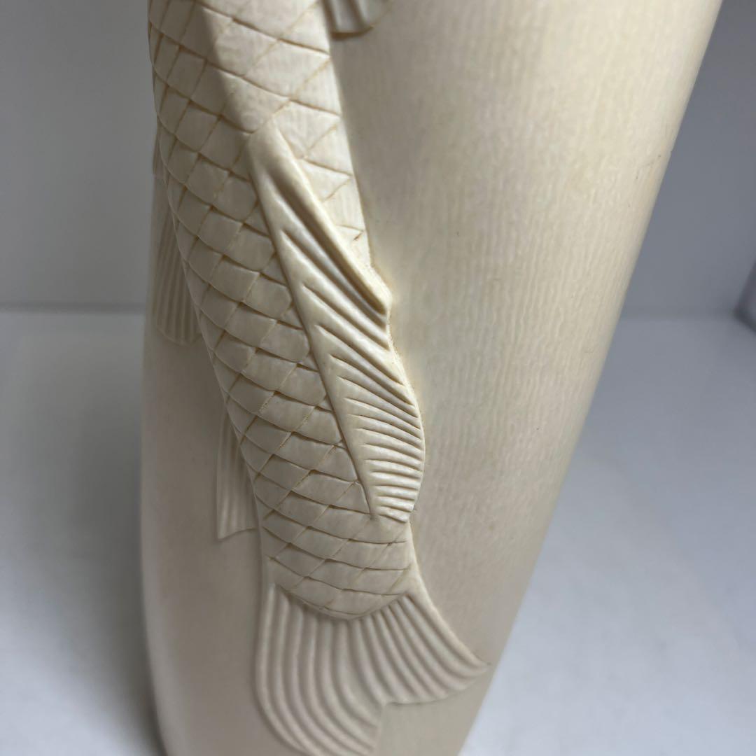 極上　特大鯉花入　2.4㌔　高さ36.2㎝　東Y8-0108☆2F