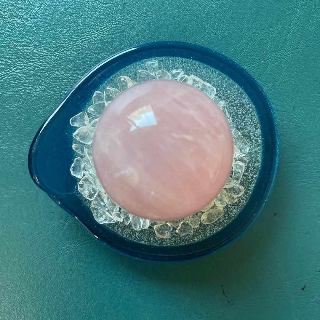 【 ローズクォーツ・アメジスト 】球体2個＋さざれ石・シェルセット