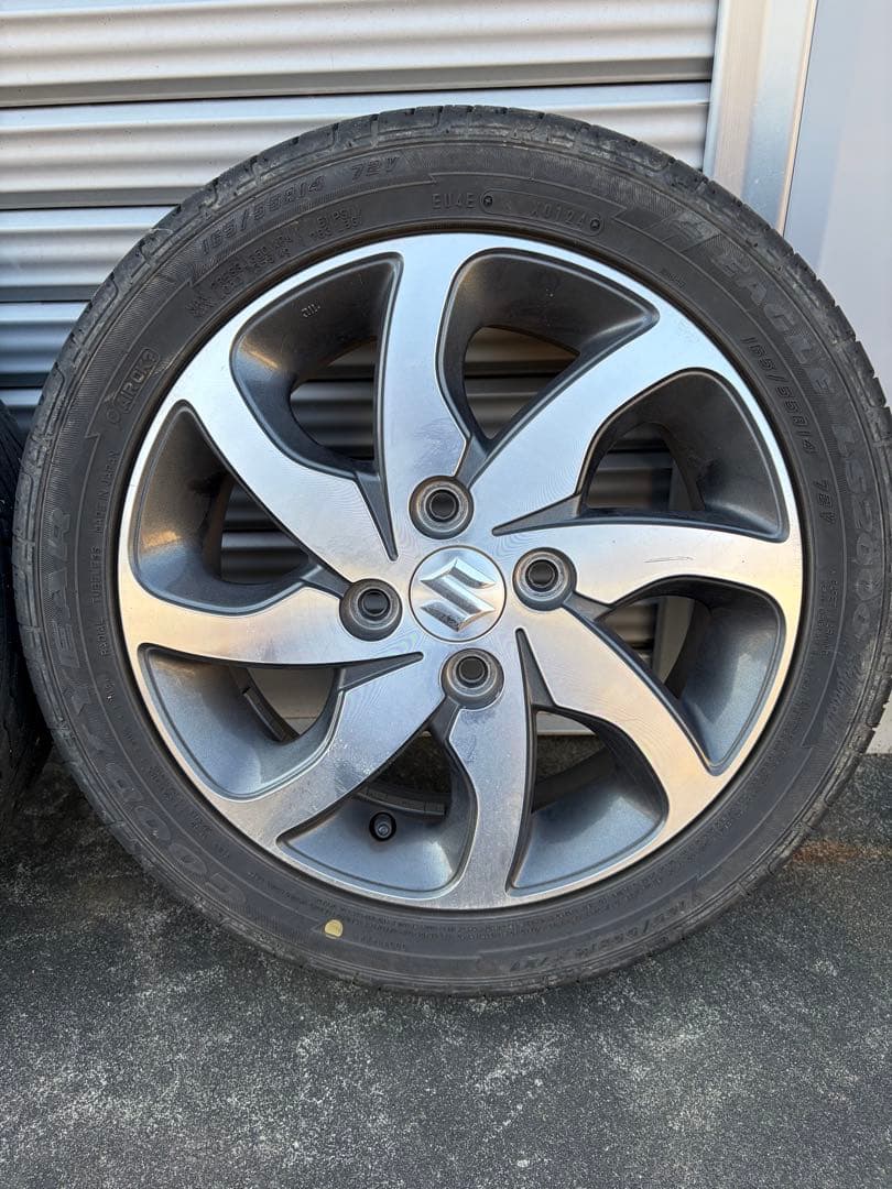 パレットsw純正　スズキ 14インチ ホイールセット タイヤ付き　グッドイヤー