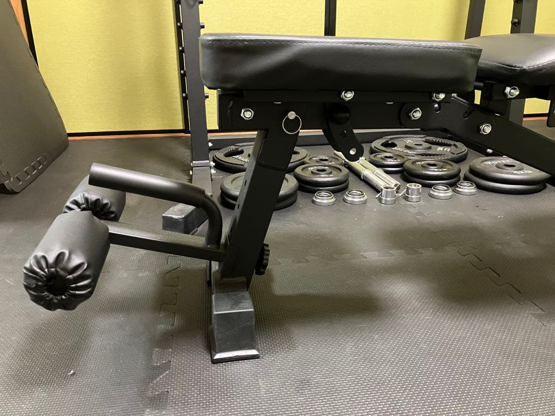 筋トレセット ハーフラック・バーベル・ダンベル・トレーニングベンチ