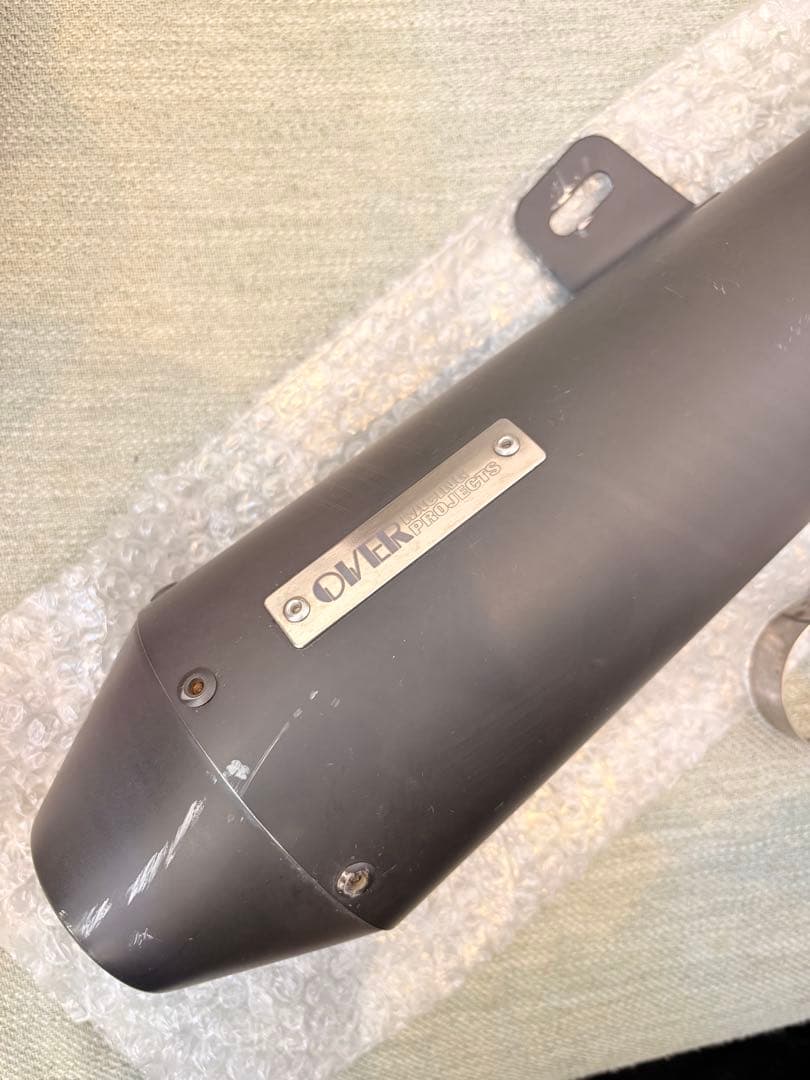 OVER ブラックマフラー クランプ付き