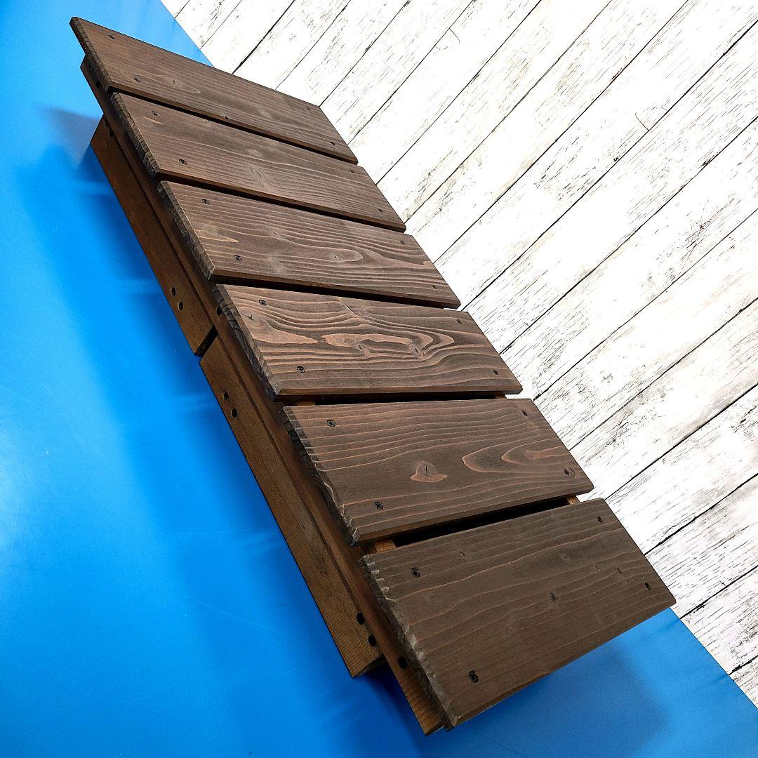 No1816【屋外OK】縁台、ベンチ、腰掛け、椅子【脚折りたたみ式】