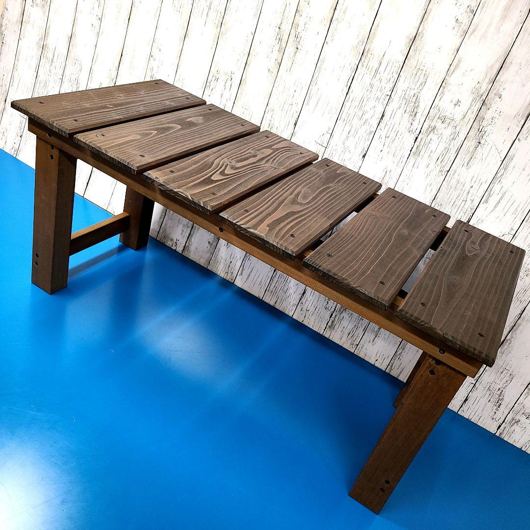 No1816【屋外OK】縁台、ベンチ、腰掛け、椅子【脚折りたたみ式】