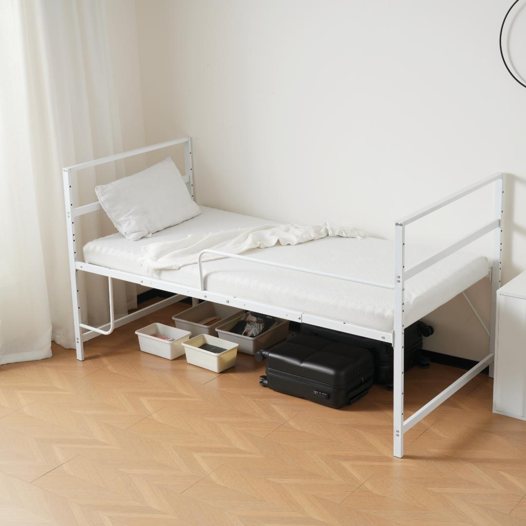 【新品】ロフトベッド 高さ110cm シングル パイプベッド 北欧風 スチール