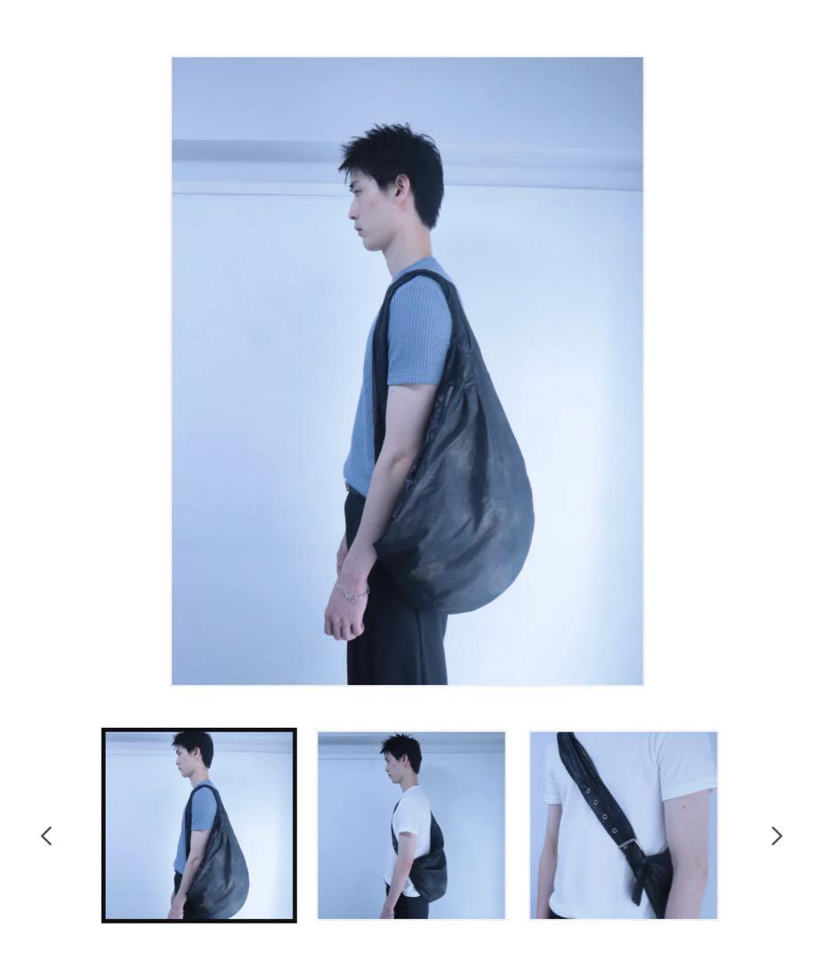 s*o様 ユニークな形状 ブラックショルダーバッグ オピウム系 ナード系