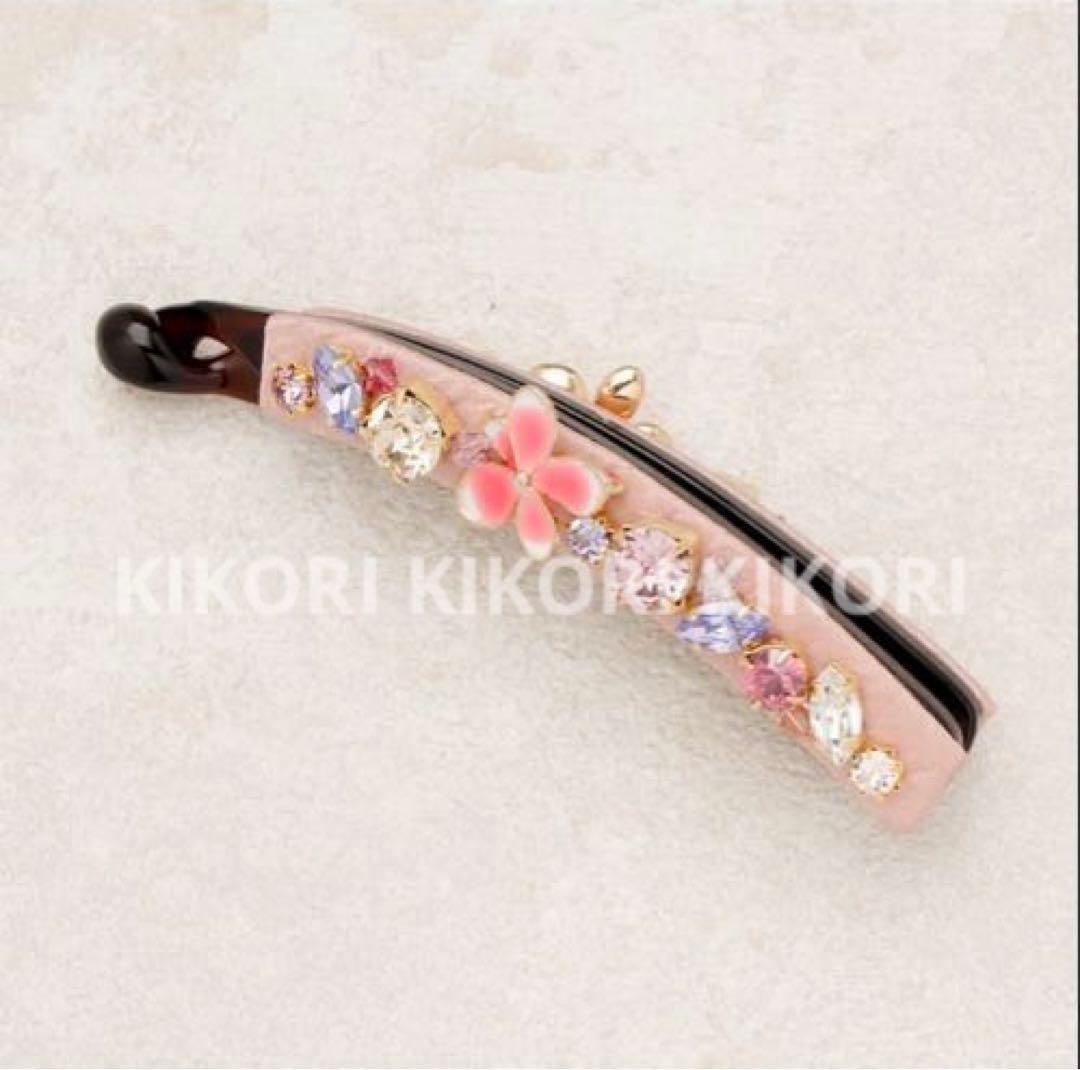 【未使用】complexbiz フェミナチュラル ピンク お花 バナナクリップ