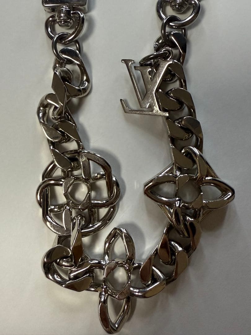 ルイヴィトン バッグチャーム モノグラム ジャイアント チェーン キーリング