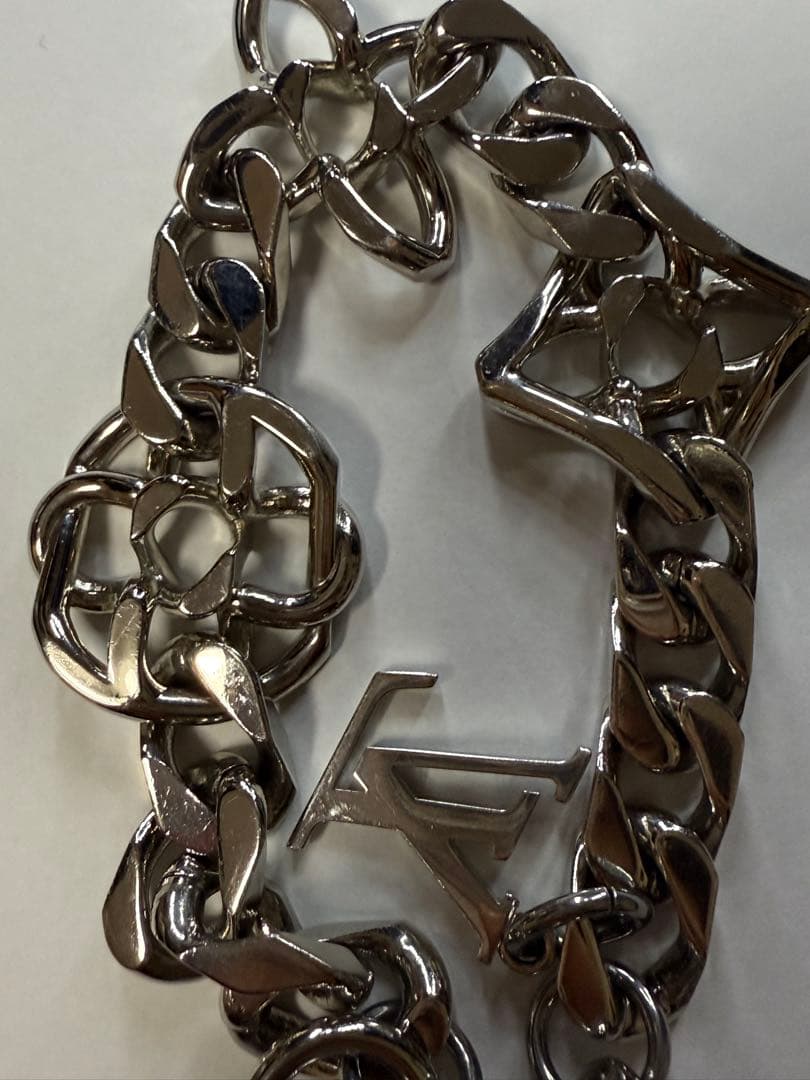 ルイヴィトン バッグチャーム モノグラム ジャイアント チェーン キーリング