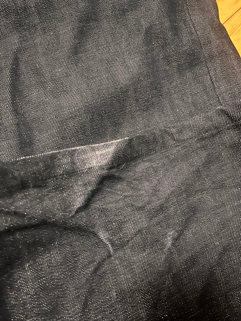 NO FAITH STUDIOS ワイドレッグデニム リジットデニム 生デニム