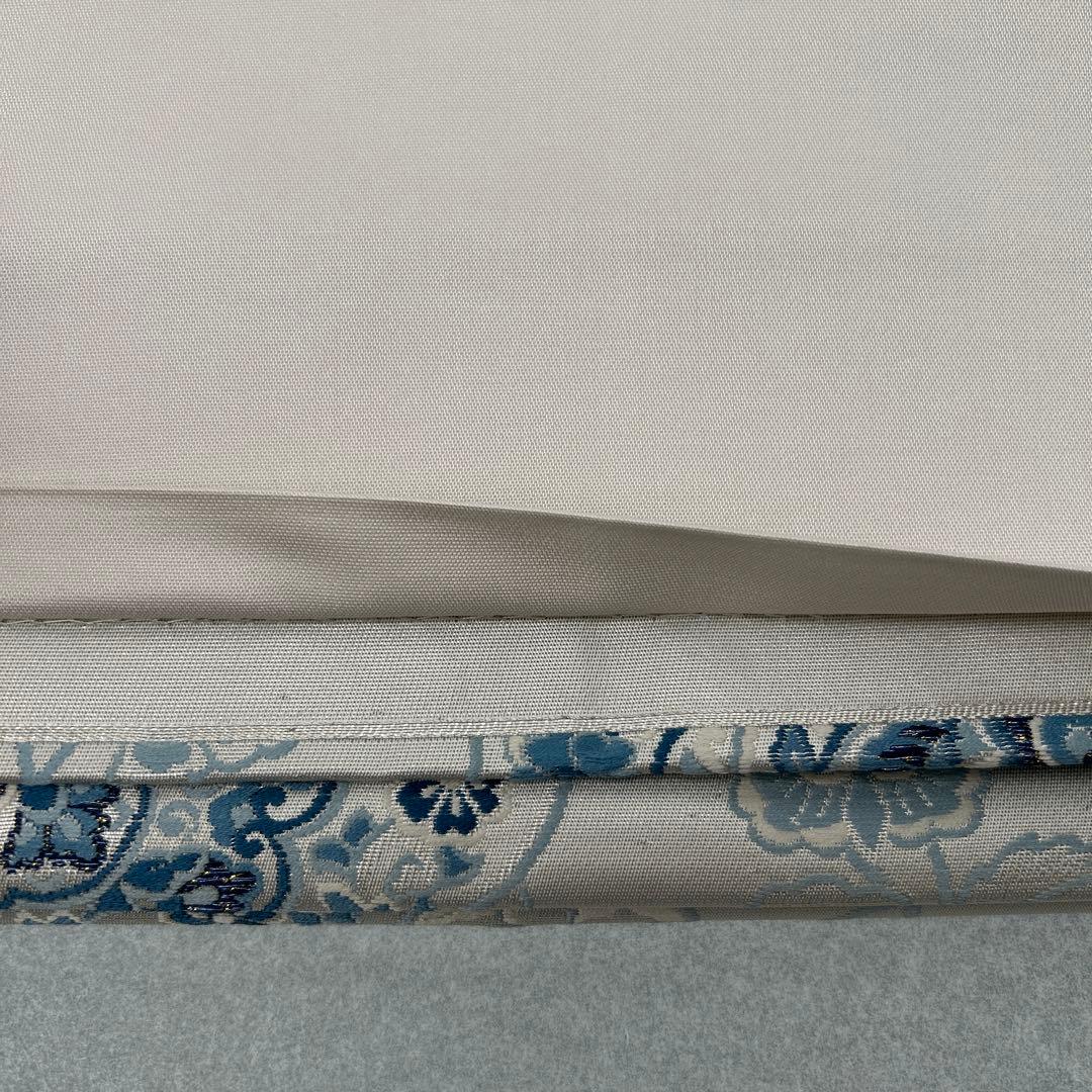 【藍染 鏡裹鳥華文】花柄 六通柄袋帯0105