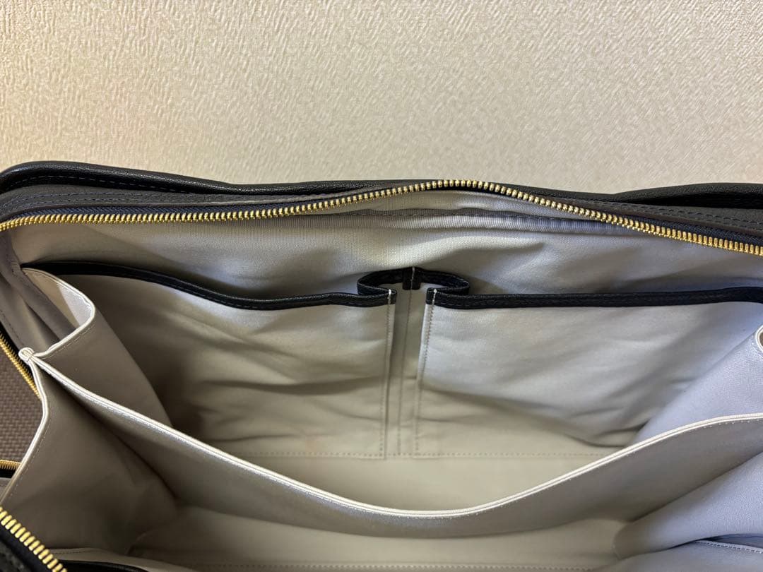 【美品】土屋鞄 アルマス バッファローブリーフ アーバンネイビー