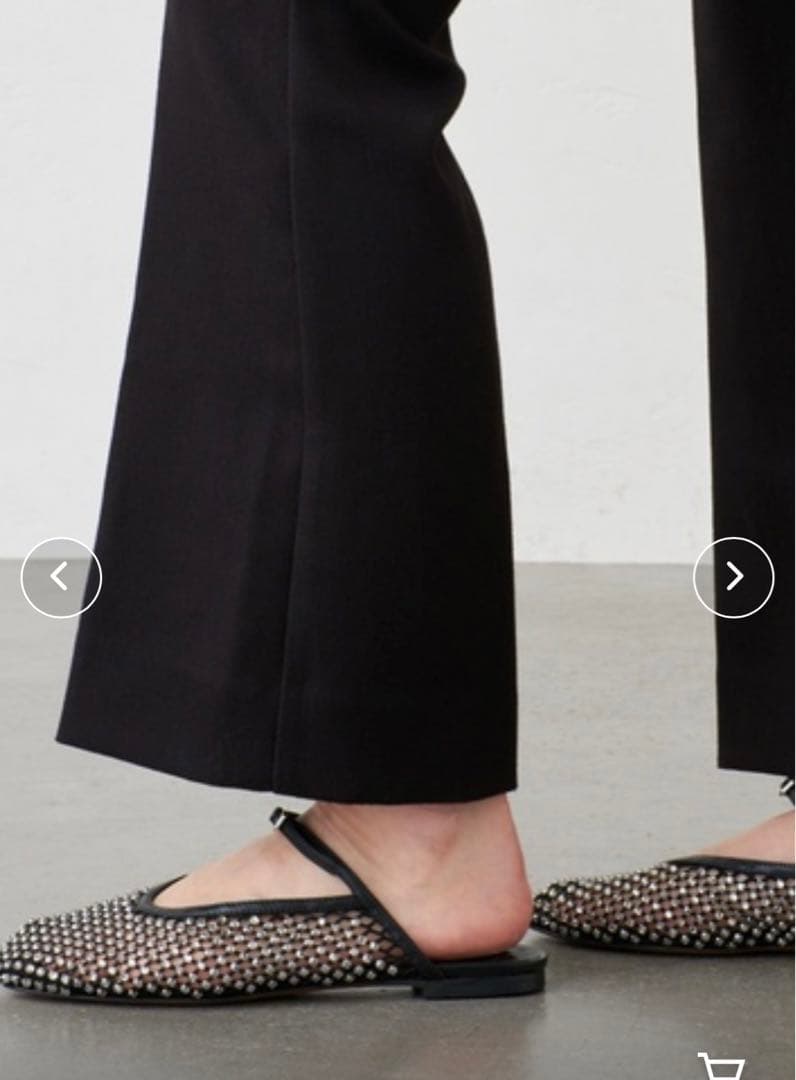 【即完】ルタロン/グリーズ　ビジューネットミュール