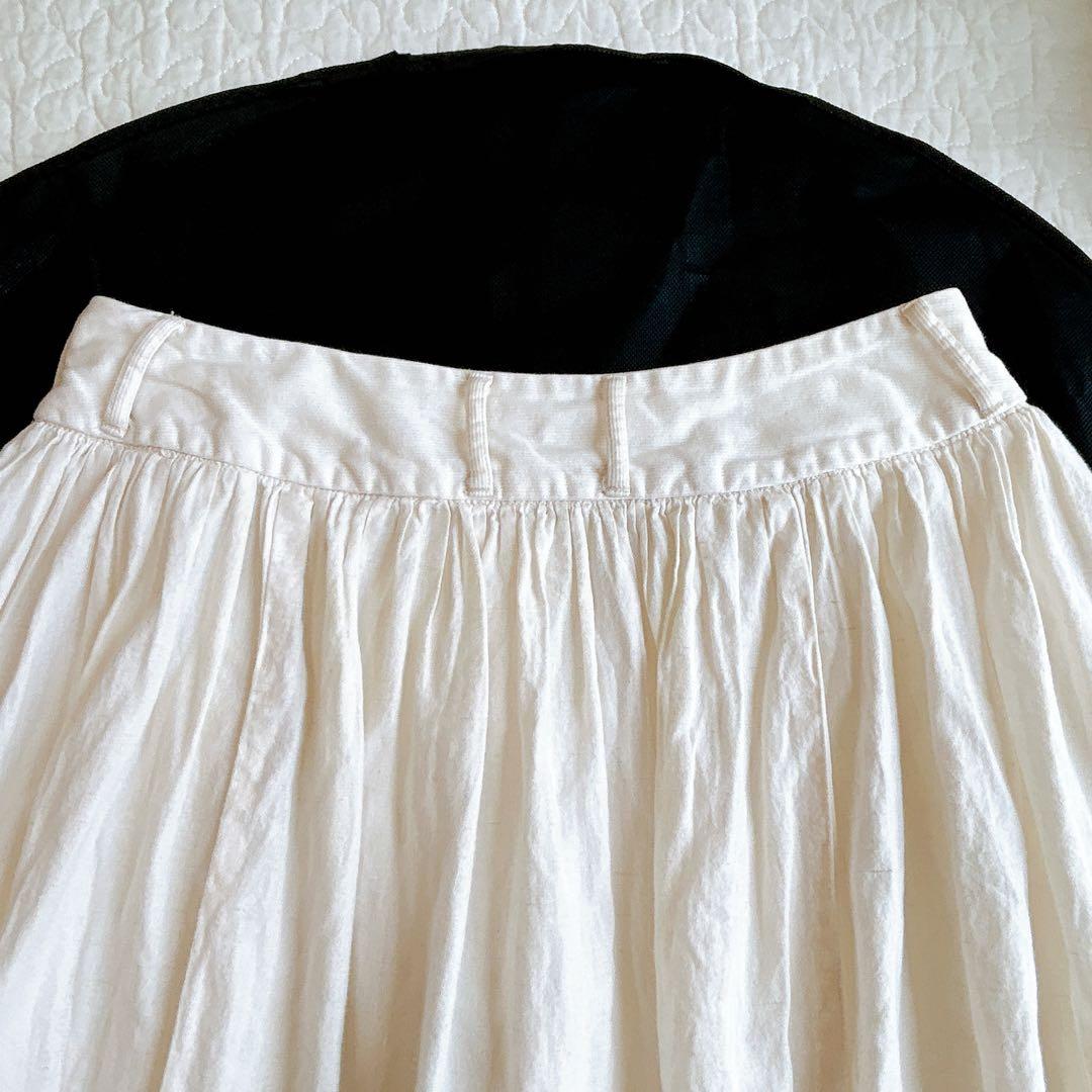 KAPITALキャピタル ガウチョ オーロラエプロンパンツ 生成り 二重 S