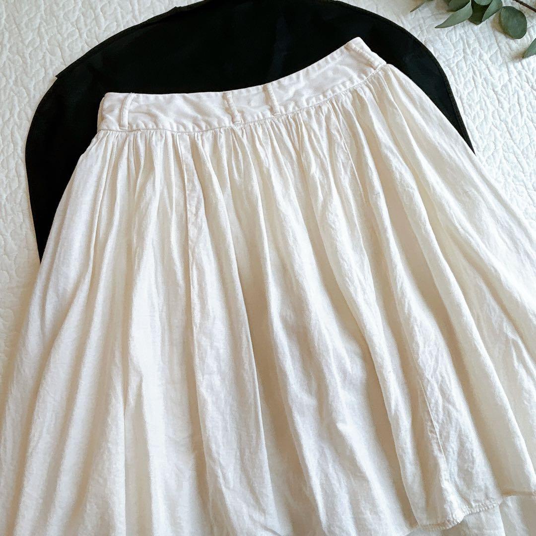 KAPITALキャピタル ガウチョ オーロラエプロンパンツ 生成り 二重 S