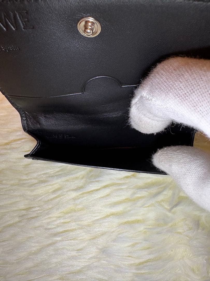 美品 LOEWE ビジネス カード ホルダー 名刺入れ リネン ブラック