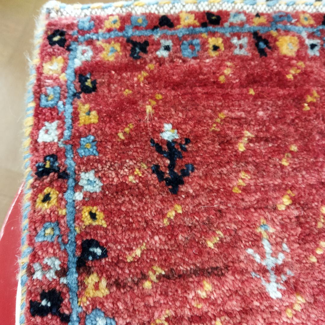 値下げ可能ミニギャベ●36×40㎝●手織●本物●新品未使用 遊牧民が紡ぐギャッベ