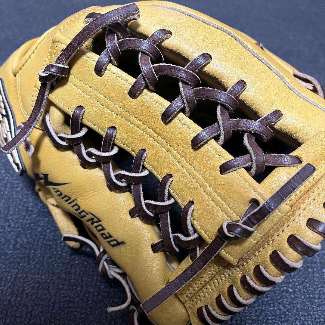 ZETT イエロー レザー 軟式 野球 大人用 グローブ 152