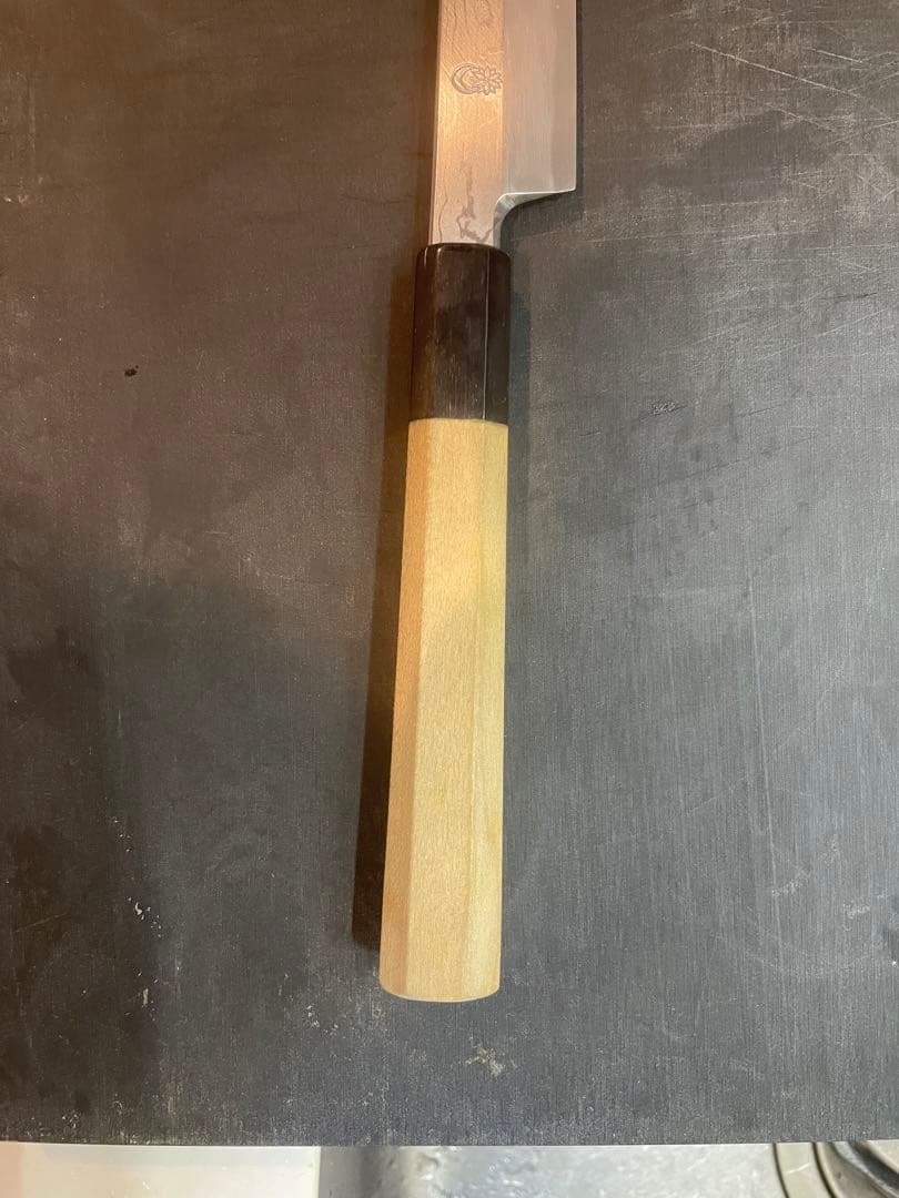 堺菊守 菊月 30cm 尺 先丸タコ引き 刀型 青一鋼 本刃付け済