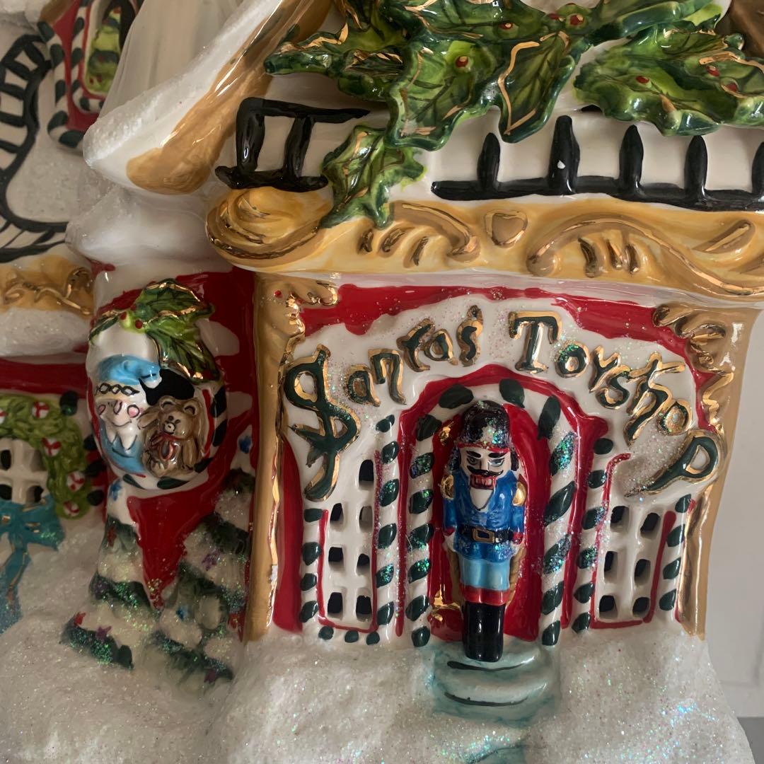 未使用　BlueSky キャンドルハウス 陶器 クリスマス　陶器